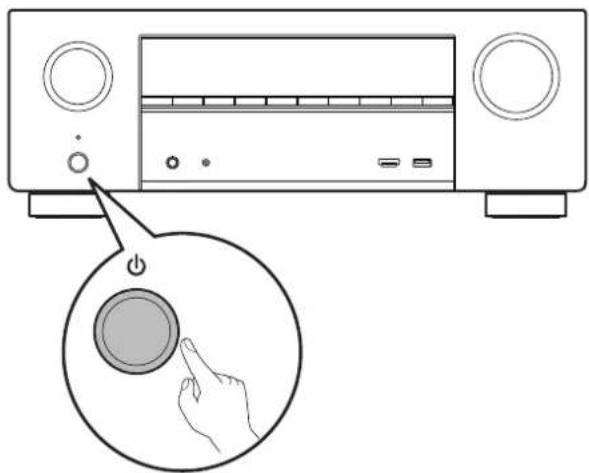 DENON AVRX1600H DAB - 6) Mettre en marche le récepteur - 1