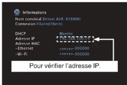 DENON AVRX1600H DAB - Contrôle de l'appareil à partir d'un contrôle Web - 1