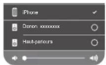 DENON AVRX1600H DAB - Tapez sur I'icone AirPlay. - 1