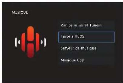 DENON AVRX1600H DAB - Lecture des Favoris HEOS - 1