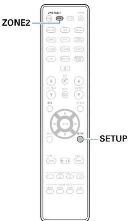 DENON AVRX1600H DAB - Limiter la zone d'opération avec la télécommande - 1