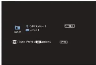 DENON AVRX1600H DAB - Écoute d'émissions DAB - 1