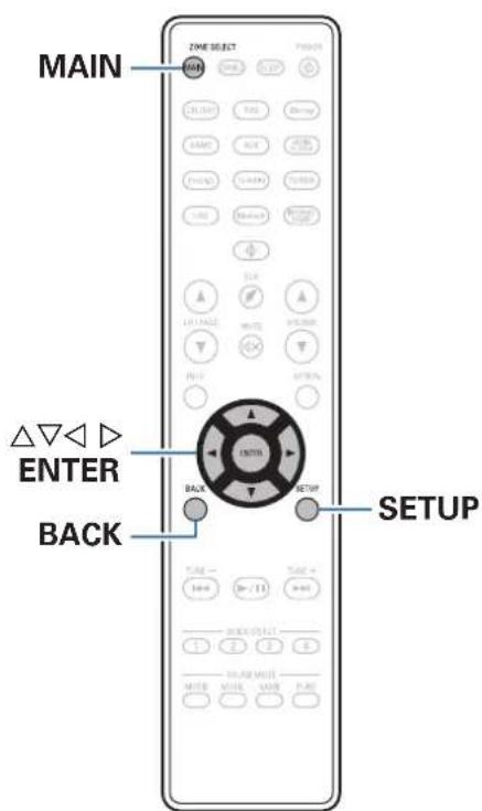 DENON AVRX1600H DAB - Plan du menu de l'interface graphique - 7