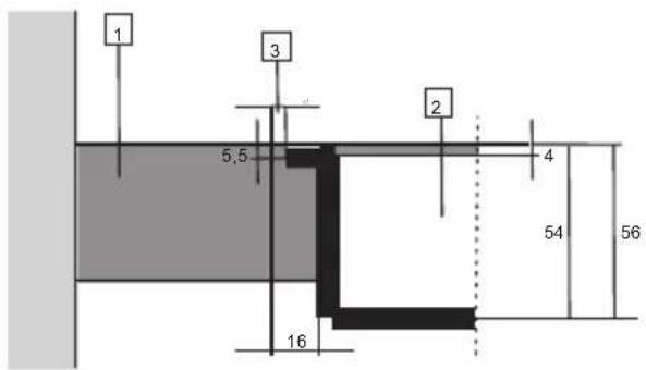 HISENSE I6456C - Plan de travail en pierre - 1