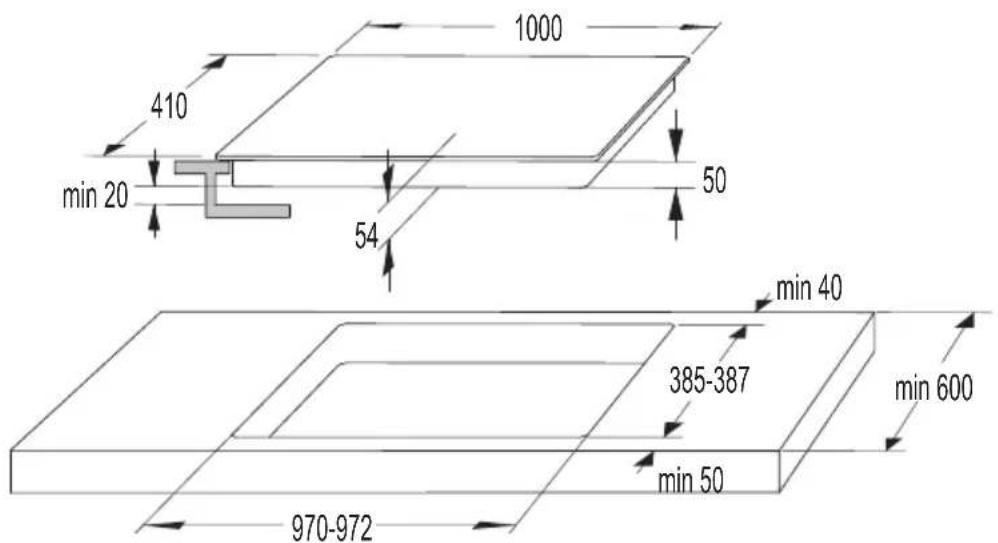 HISENSE I6456C - INSTALLATION DE LA TABLE DE CUISSON - 6