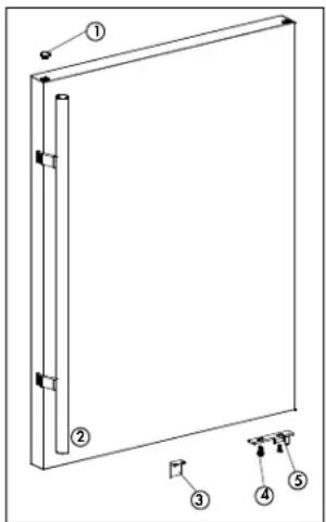 DANBY DAR055D1BSSPRO - DOOR REVERSAL INSTRUCTIONS - 1
