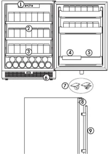 DANBY DAR055D1BSSPRO - CARACTÉRISTIQUES - 1