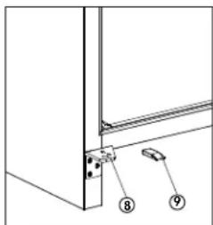 DANBY DAR055D1BSSPRO - DOOR REVERSAL INSTRUCTIONS - 4