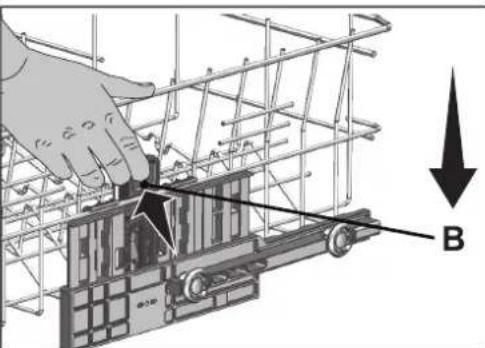 VIKING VDWU524WSSS - AJUSTE DE LA ALTURA DE LA CESTA SUPERIOR - 2