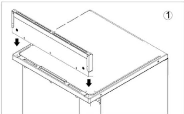 Avanti ERU200P0W - Installation du dosseret - 1