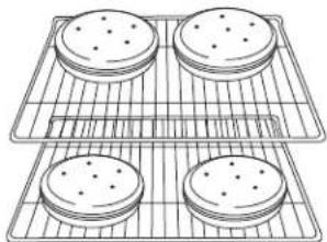 WHIRLPOOL WEE750H0HZ - Homeado de galletas y pasteles de capas en dos parrillas Horneado de pasteles de capas - 1