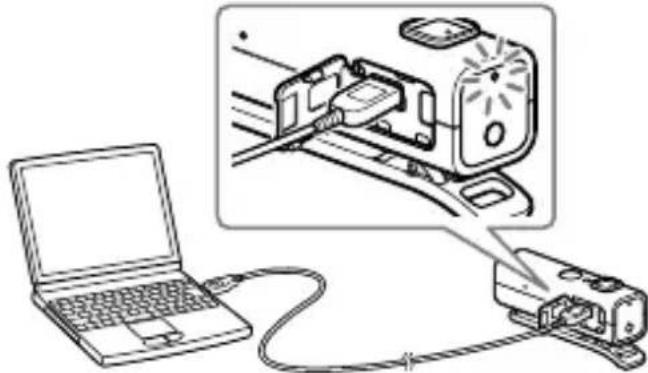 SONY DRCBT30 - Charging the unit - 1