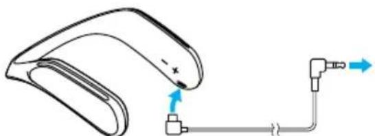 SONY SRSWS1 - Connect the supplied dedicated audio cable to a device you wish to use - 1