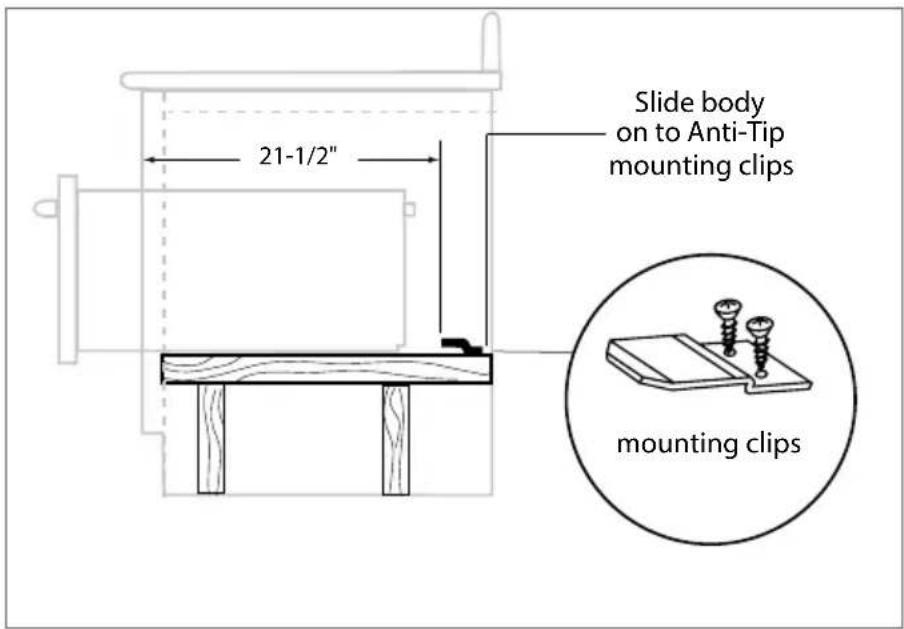 Fisher & Paykel OD30WDX2UB - STEP 2 Mounting Installation of Chassis - 1