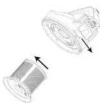 Orbegozo AP 8030 - Cleaning the filter system - 3