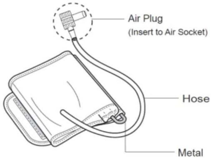 Air Plug (Insert to Air Socket) Hose Metal