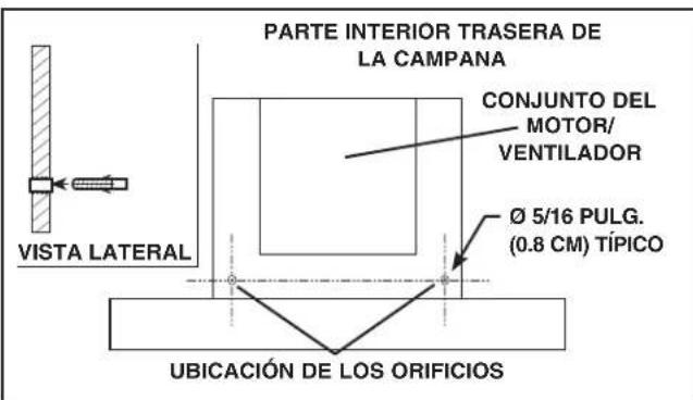 BROAN B5336SS - INSTALE LA CAMPANA (sólo para campanas con conductos verticales) - 3