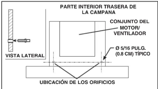 BROAN B5336SS - INSTALE LA CAMPANA (sólo para campanas con conductos horizontales) - 2
