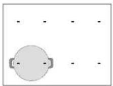 WHIRLPOOL SMP 658CBTIXL - Pentru a activa zonele de gatit: - 1