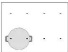 WHIRLPOOL SMP 658CBTIXL - Aktivering af kogezonerne: - 1