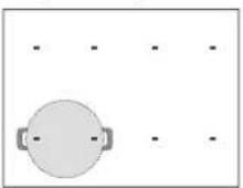 WHIRLPOOL SMP 658CBTIXL - Pour activer les zones de cuisson : - 1