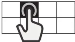 WHIRLPOOL SMP 658CBTIXL - SELECTION DE LA ZONE DE CUISSON - 1