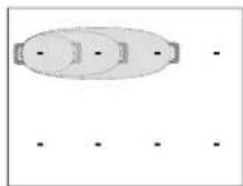 WHIRLPOOL SMP 658CBTIXL - Pentru a activa zonele de gatit: - 2