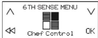 WHIRLPOOL SMP 658CBTIXL - Jei norite suaktyvinti funkcjq "Chef Control": - 1