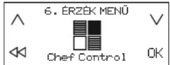WHIRLPOOL SMP 658CBTIXL - A Chef Control funkcio aktivalasahoz: - 1