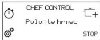 WHIRLPOOL SMP 658CBTIXL - Aktivace funkce Chef Control: - 2