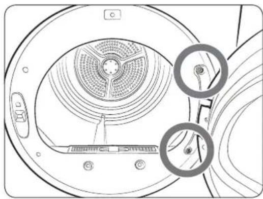 SAMSUNG DV22K6800EW - Changement de position de la porte - 1