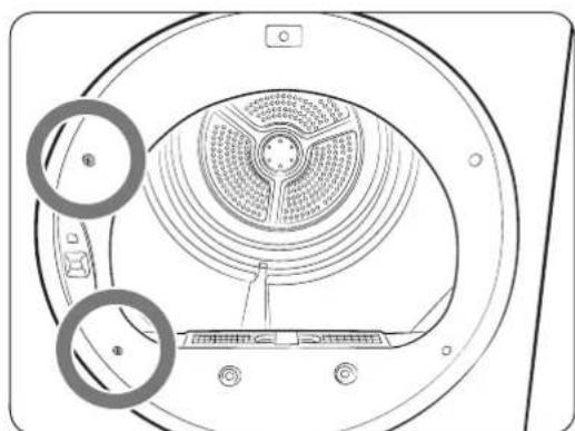SAMSUNG DV22K6800EW - Switching the door position - 3