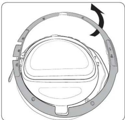 SAMSUNG DV22K6800EW - Switching the door position - 6
