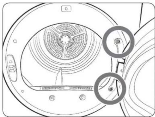 SAMSUNG DV22K6800EW - Switching the door position - 1