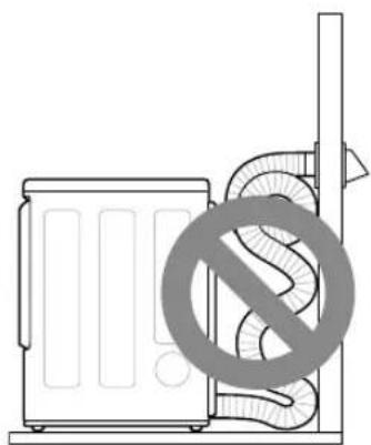LG DLE7300VE - Incorrect Venting - 1