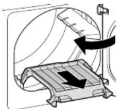 LG DLE7300VE - Remove the drying rack and literature, and then close the door. - 1