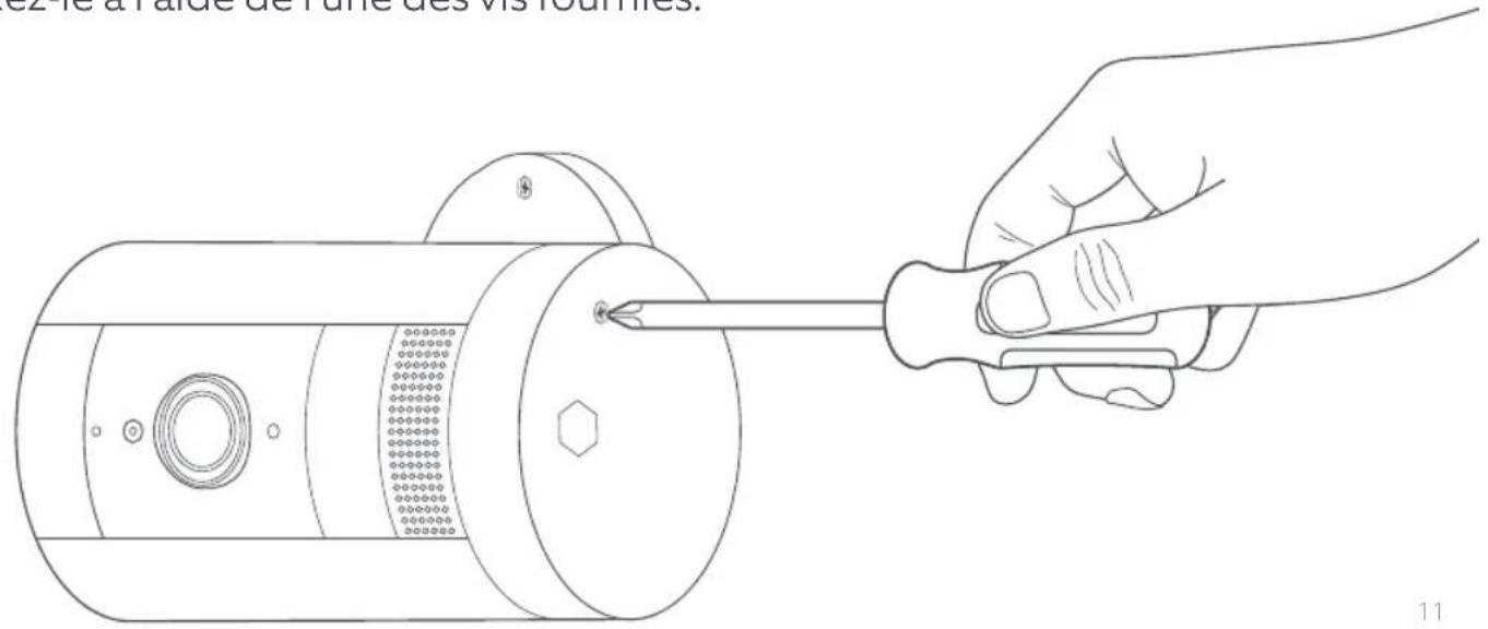RING Stick Up Cam PlugIn - Pour fixer la vis du compartiment de la batterie... - 1