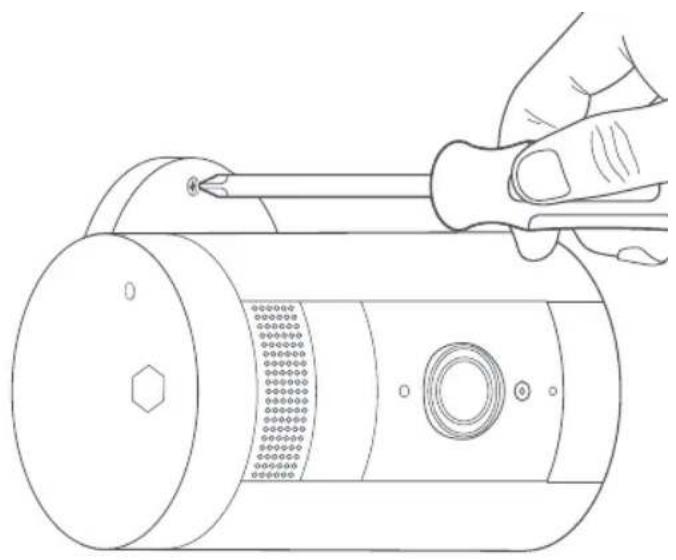 RING Stick Up Cam PlugIn - Pour fixer la vis de base... - 1