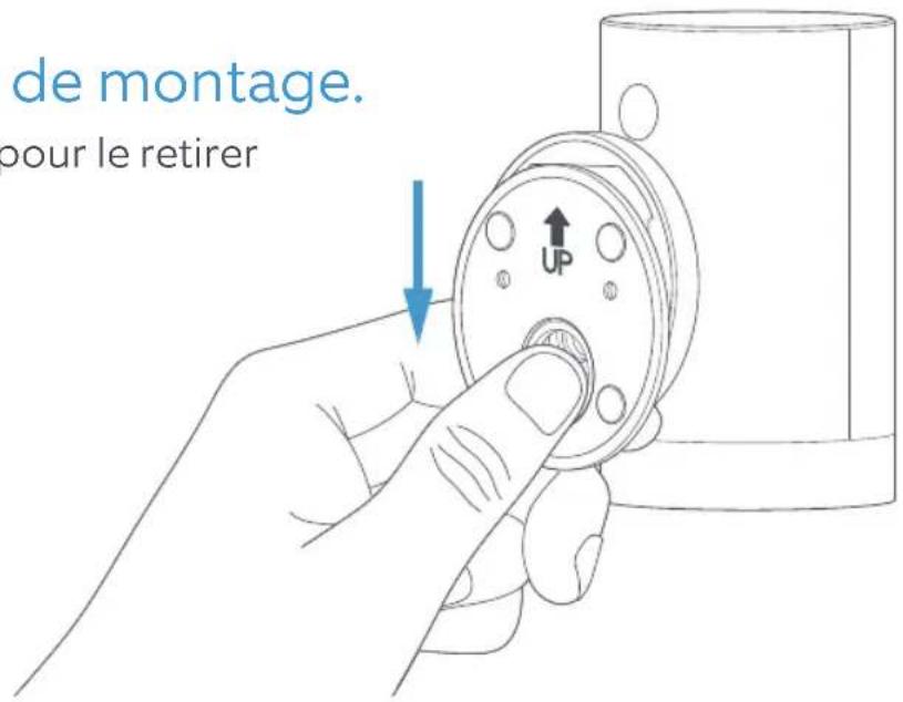 RING Stick Up Cam PlugIn - Enlevez le support de montage. - 1