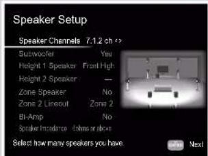 ONKYO TXNR797 - Contents » Raccordements » Lecture » Configuration » - 2