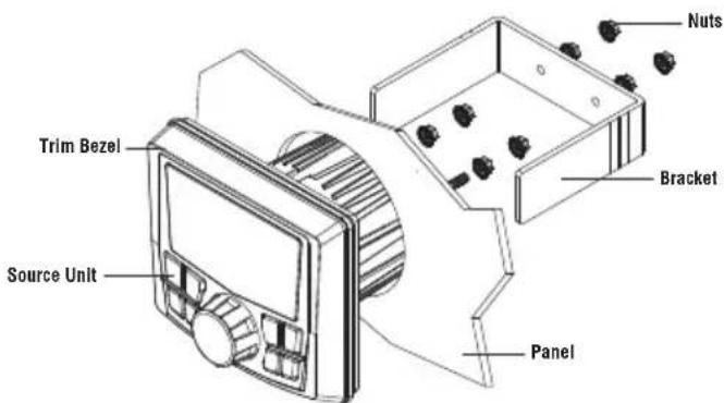 Rockford Fosgate RFGNRLFSE - Mounting (Using U Bracket) - 1