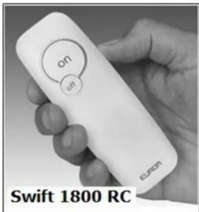 Eurom Swift 1800RC - Swift 1800RC &amp; 2200 RCD - 2