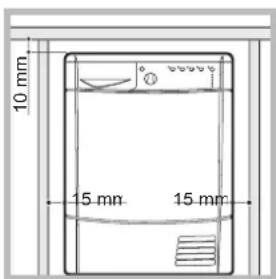INDESIT IDCA 835 B (EU) - Où installer le sèche-linge - 1
