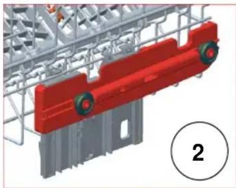 TELEFUNKEN TFGS60SI10A++ - Réglage de la hauteur du panier supérieur lorsque celui-ci est plein - 3
