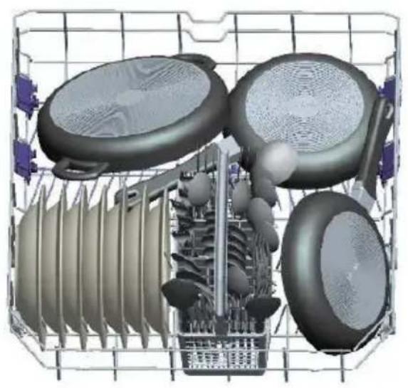 TELEFUNKEN TFGS60SI10A++ - Le panier à couverts supérieur - 5