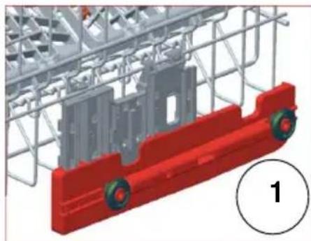 TELEFUNKEN TFGS60SI10A++ - Réglage de la hauteur du panier supérieur lorsque celui-ci est plein - 2