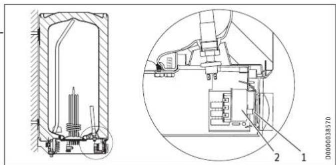 STIEBEL ELTRON SH 100 S - Reset key, high limit safety cut-out - 1