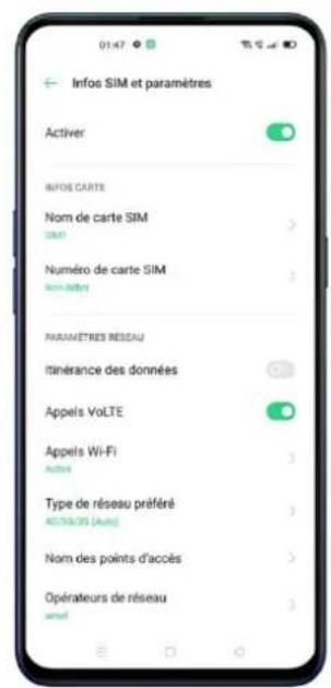 OPPO Reno 3 Pro - Paramètres de carte SIM - 2