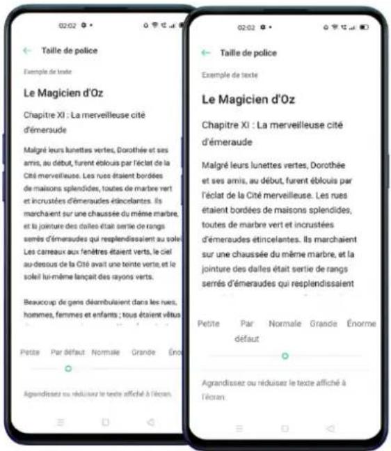 OPPO Reno 3 Pro - Modifier laaille de la police - 1