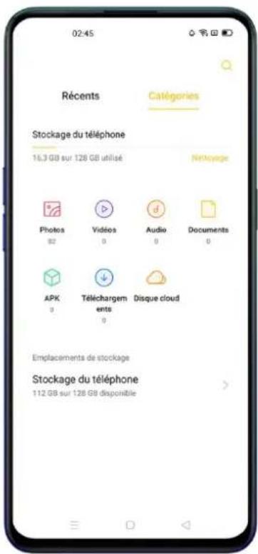 OPPO Reno 3 Pro - Gestionnaire de fichiers - 1